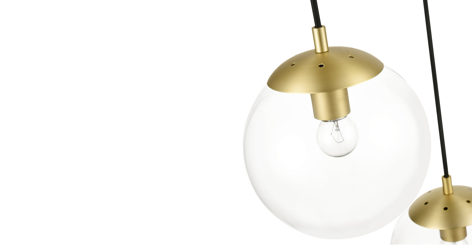 Brushed Brass/Clear,