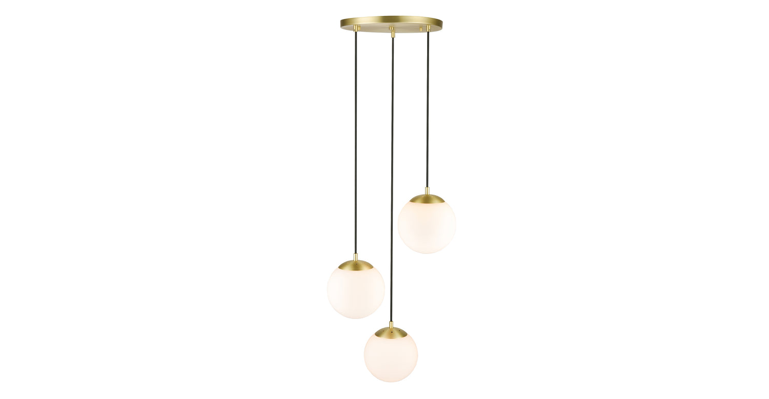 Brushed Brass/White,