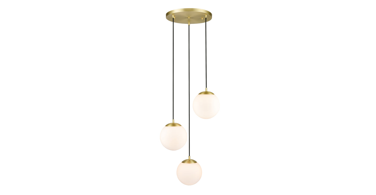 Brushed Brass/White,