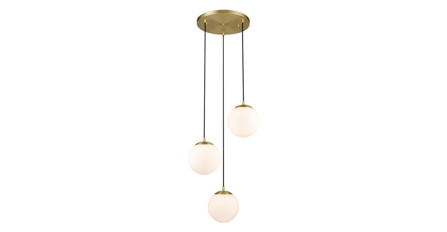 Brushed Brass/White,