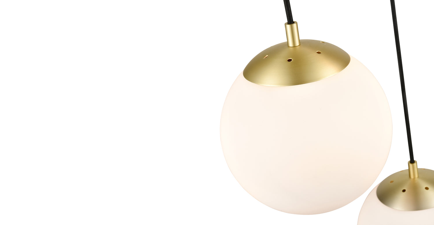 Brushed Brass/White,