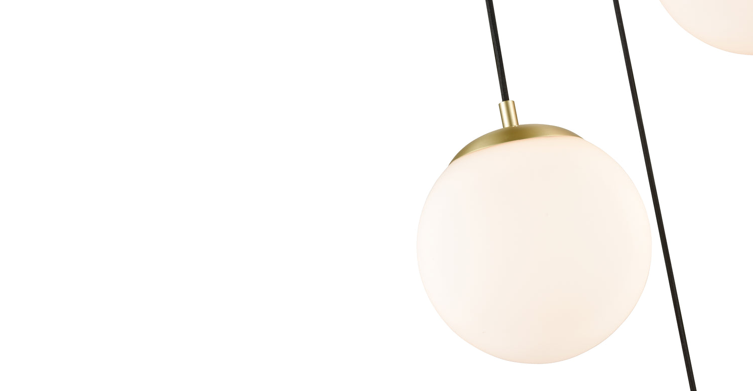 Brushed Brass/White,