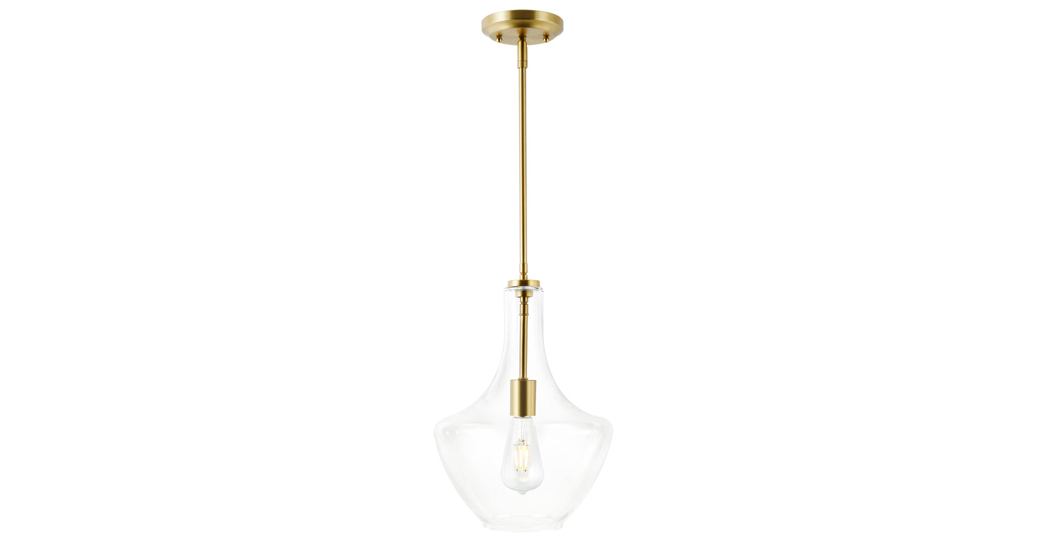 Sienna Pendant Lamp Brushed Brass/Clear,
