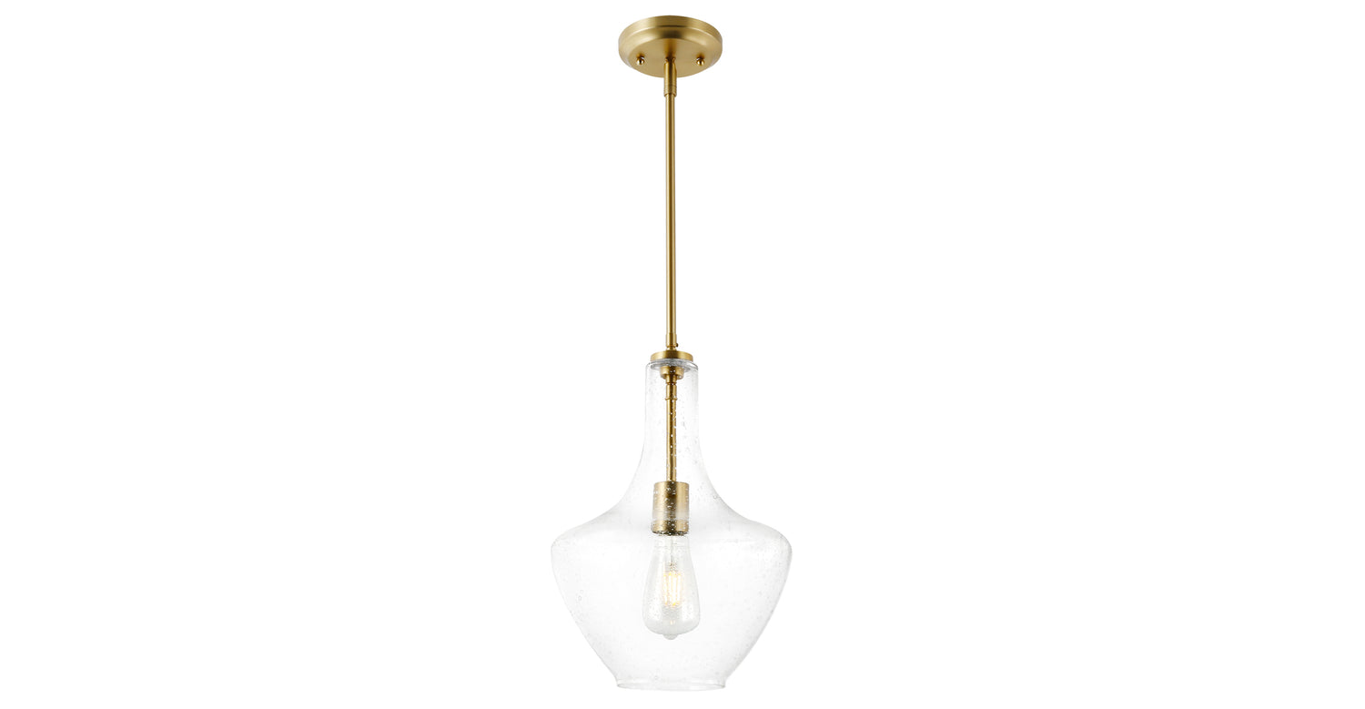 Sienna Pendant Lamp Brushed Brass/Seeded,