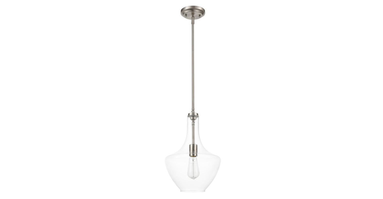Sienna Pendant Lamp Satin Nickel/Clear,