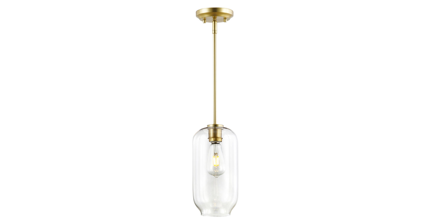 Brushed Brass/Clear,