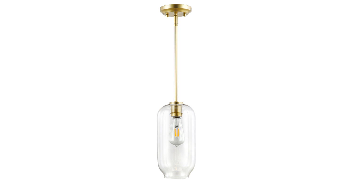 Brushed Brass/Clear,
