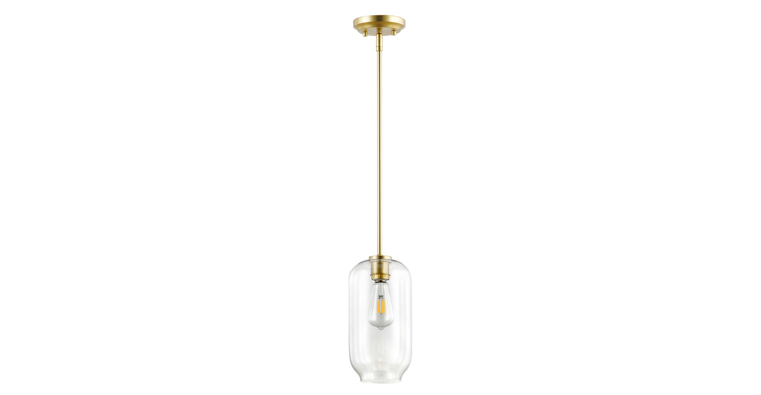 Brushed Brass/Clear,