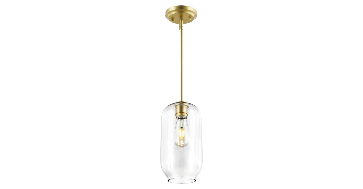Brushed Brass/Clear,