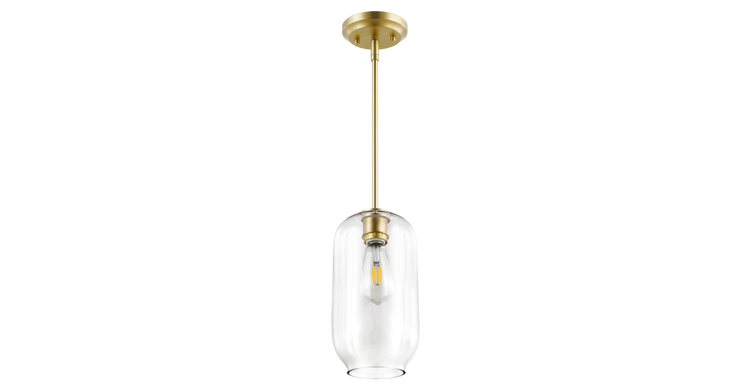 Brushed Brass/Clear,