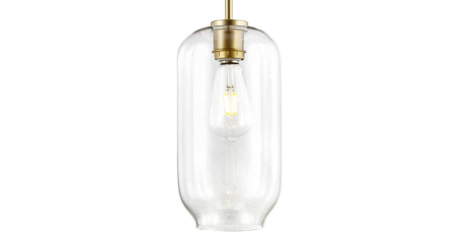Brushed Brass/Clear,