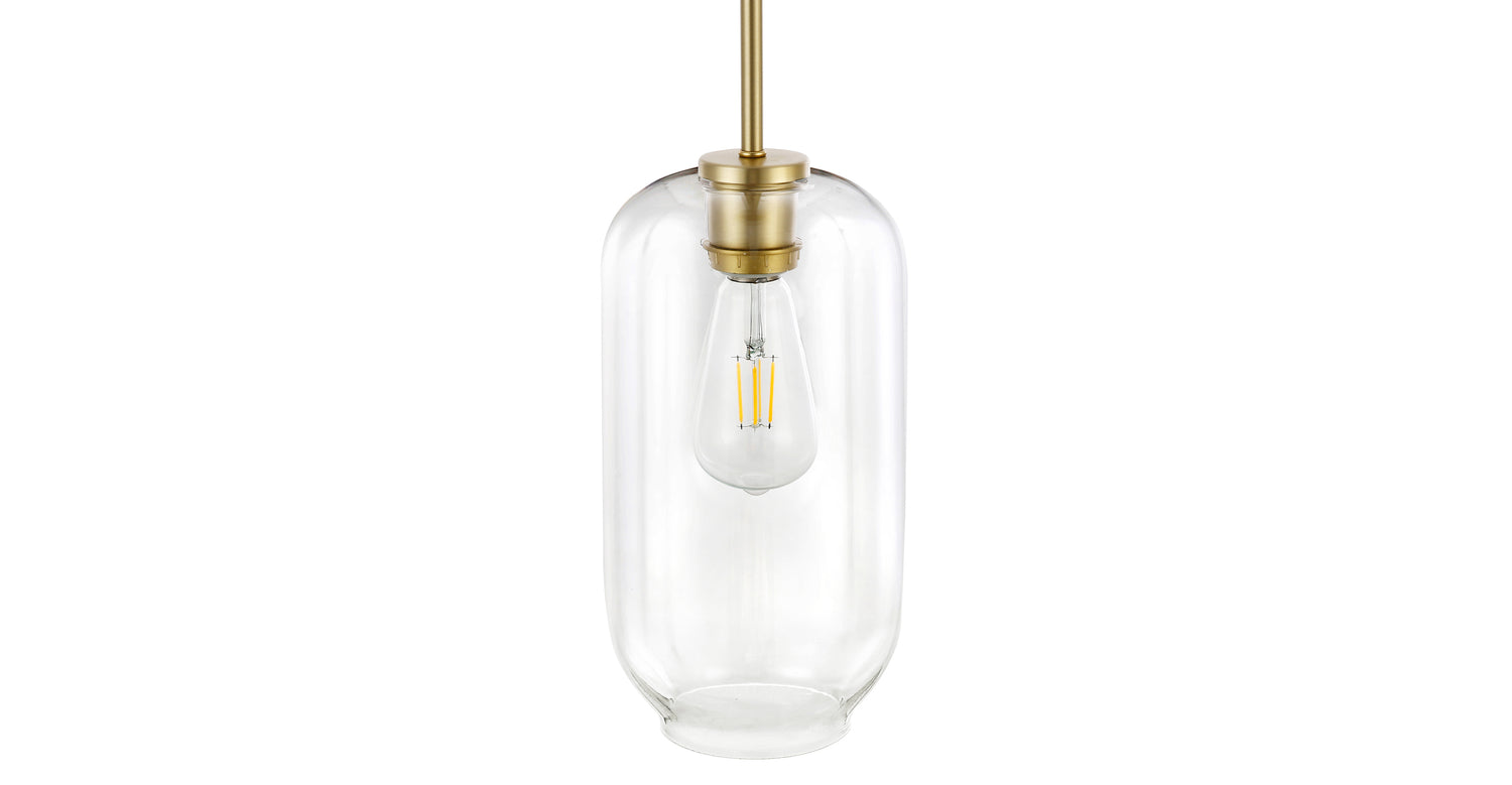 Brushed Brass/Clear,