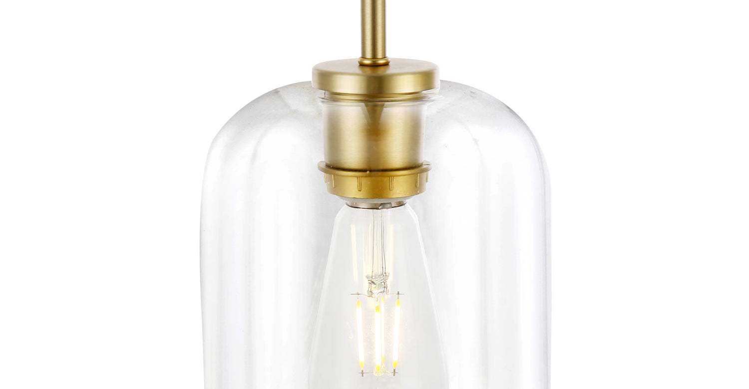 Brushed Brass/Clear,