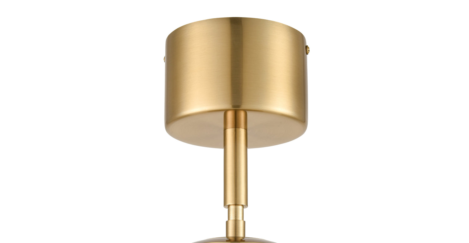 Brushed Brass/White,