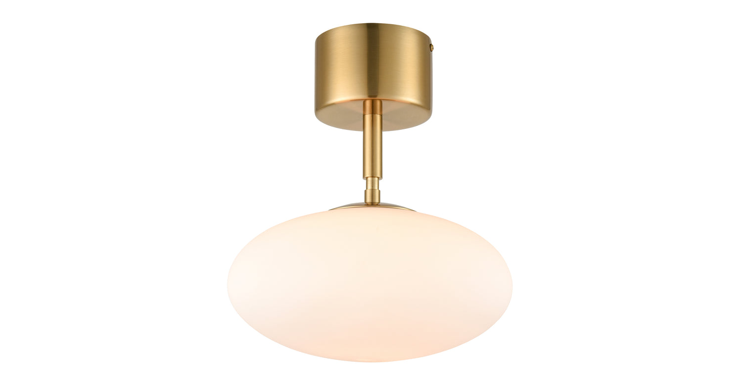 Brushed Brass/White,