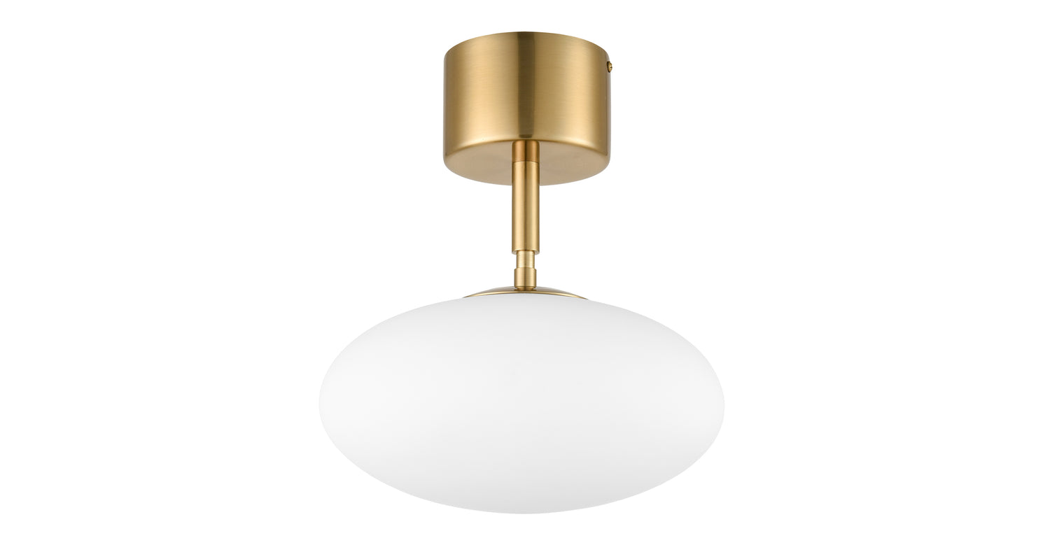 Brushed Brass/White,