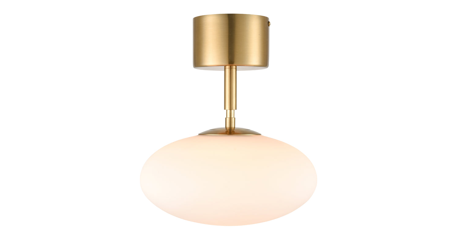 Brushed Brass/White,