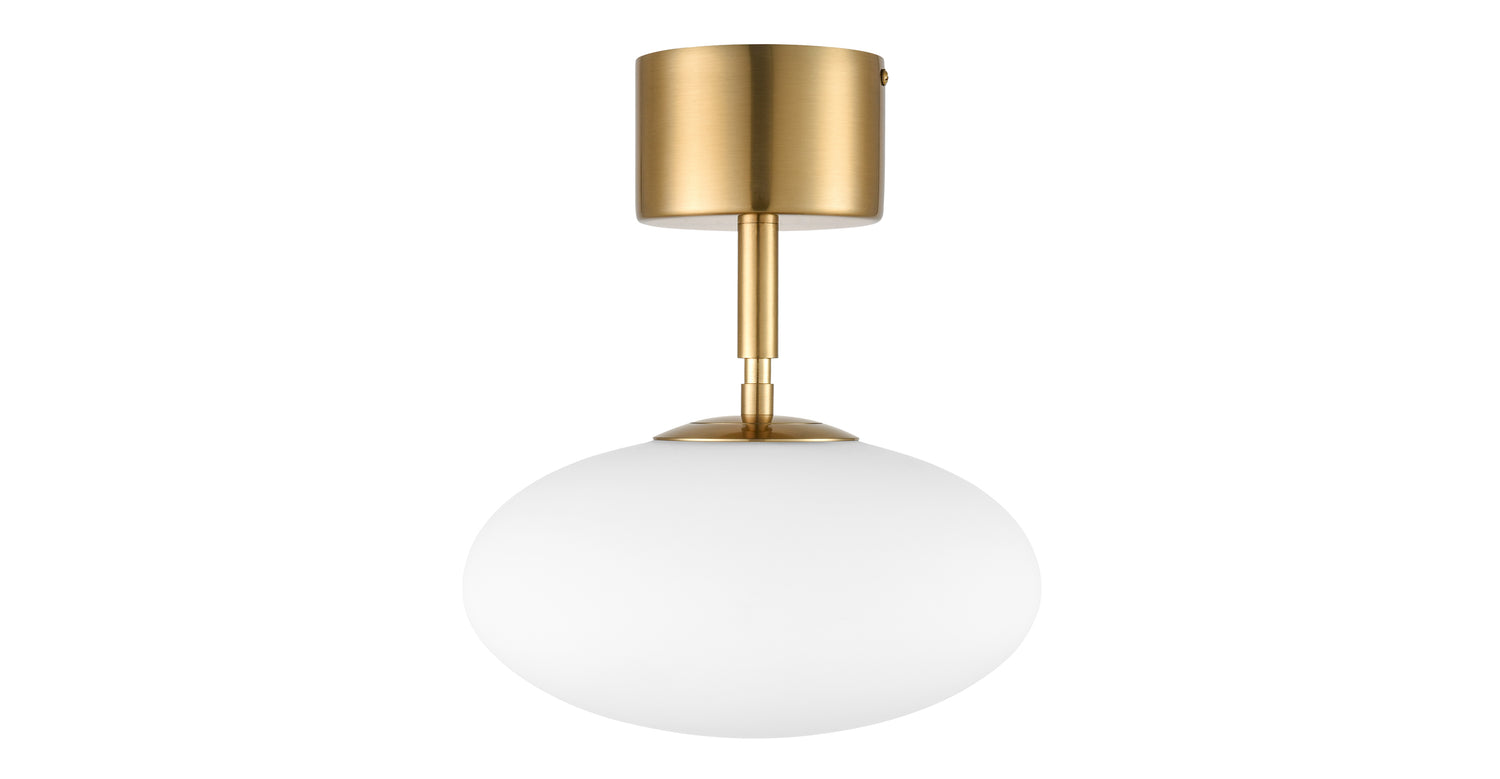 Brushed Brass/White,