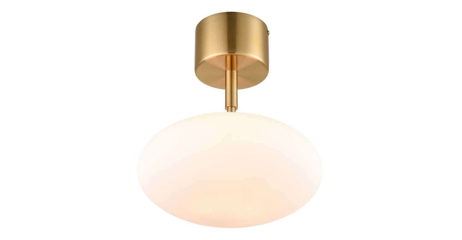 Brushed Brass/White,