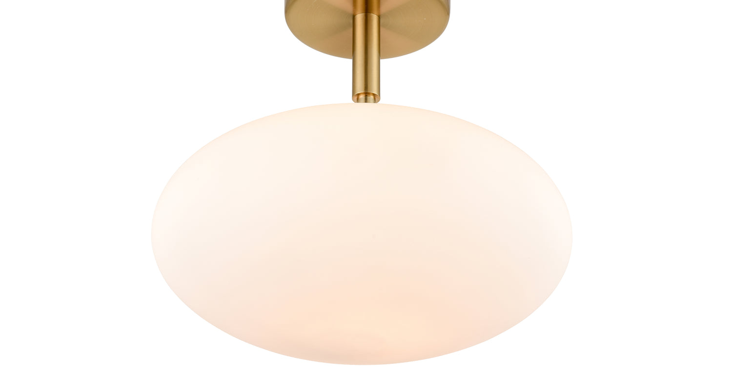 Brushed Brass/White,