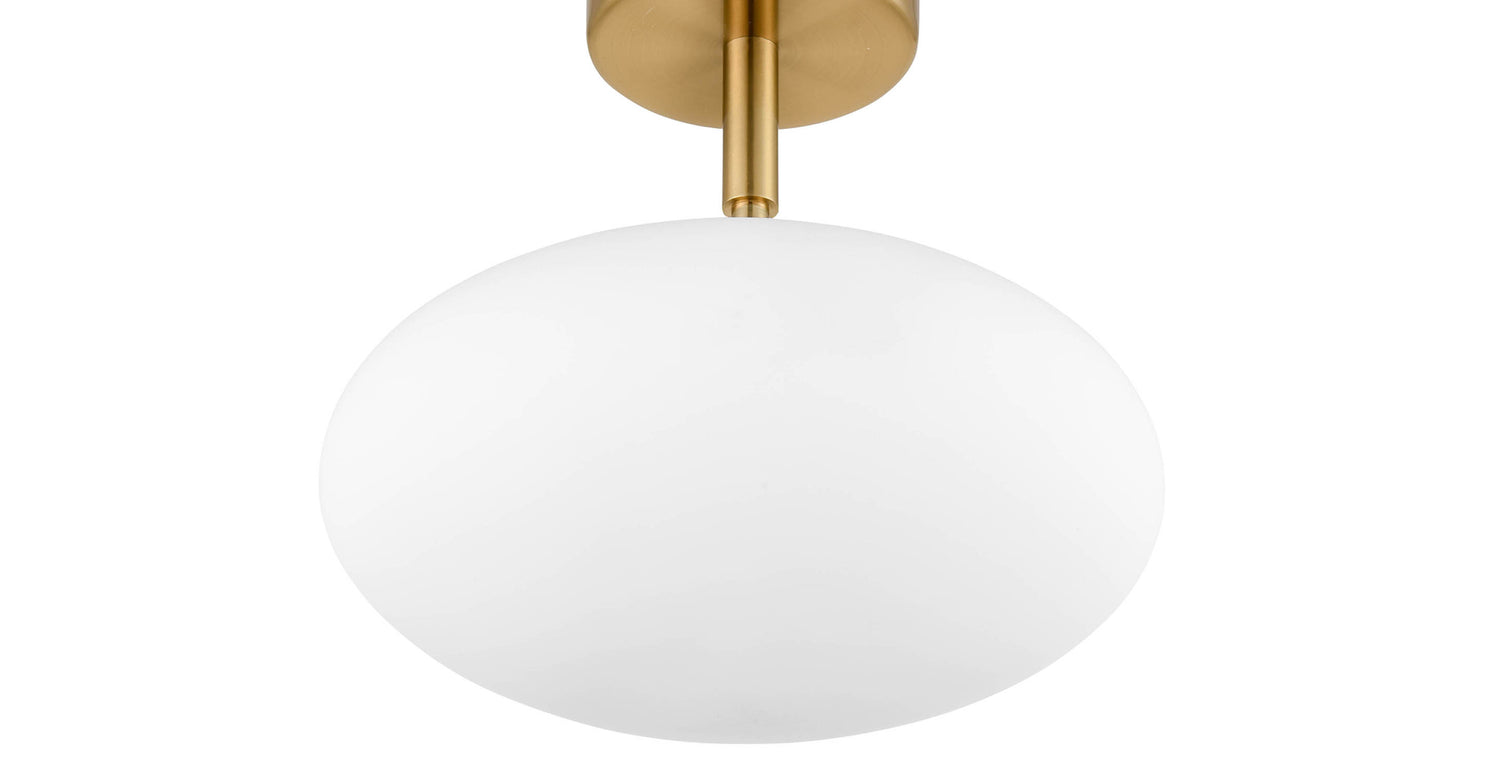 Brushed Brass/White,