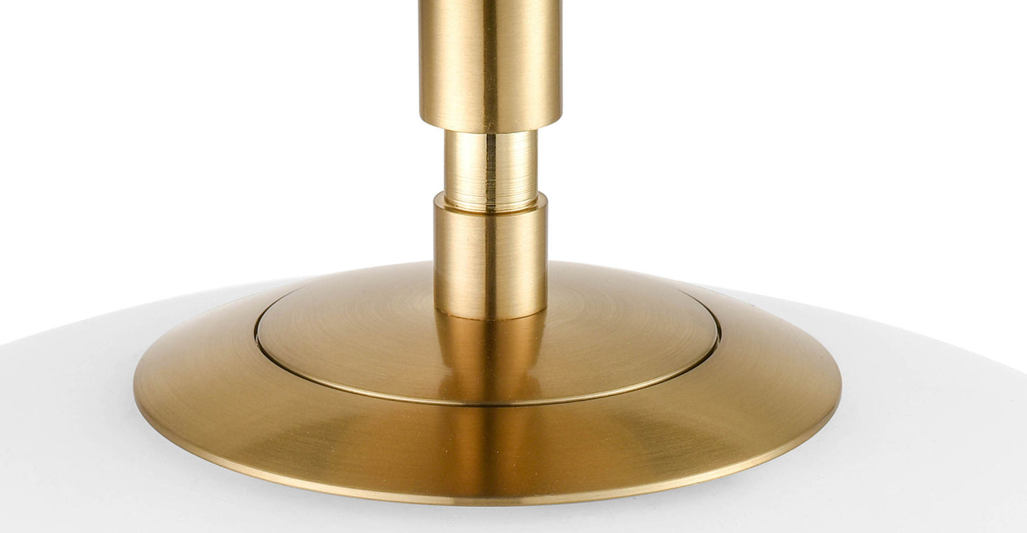 Brushed Brass/White,