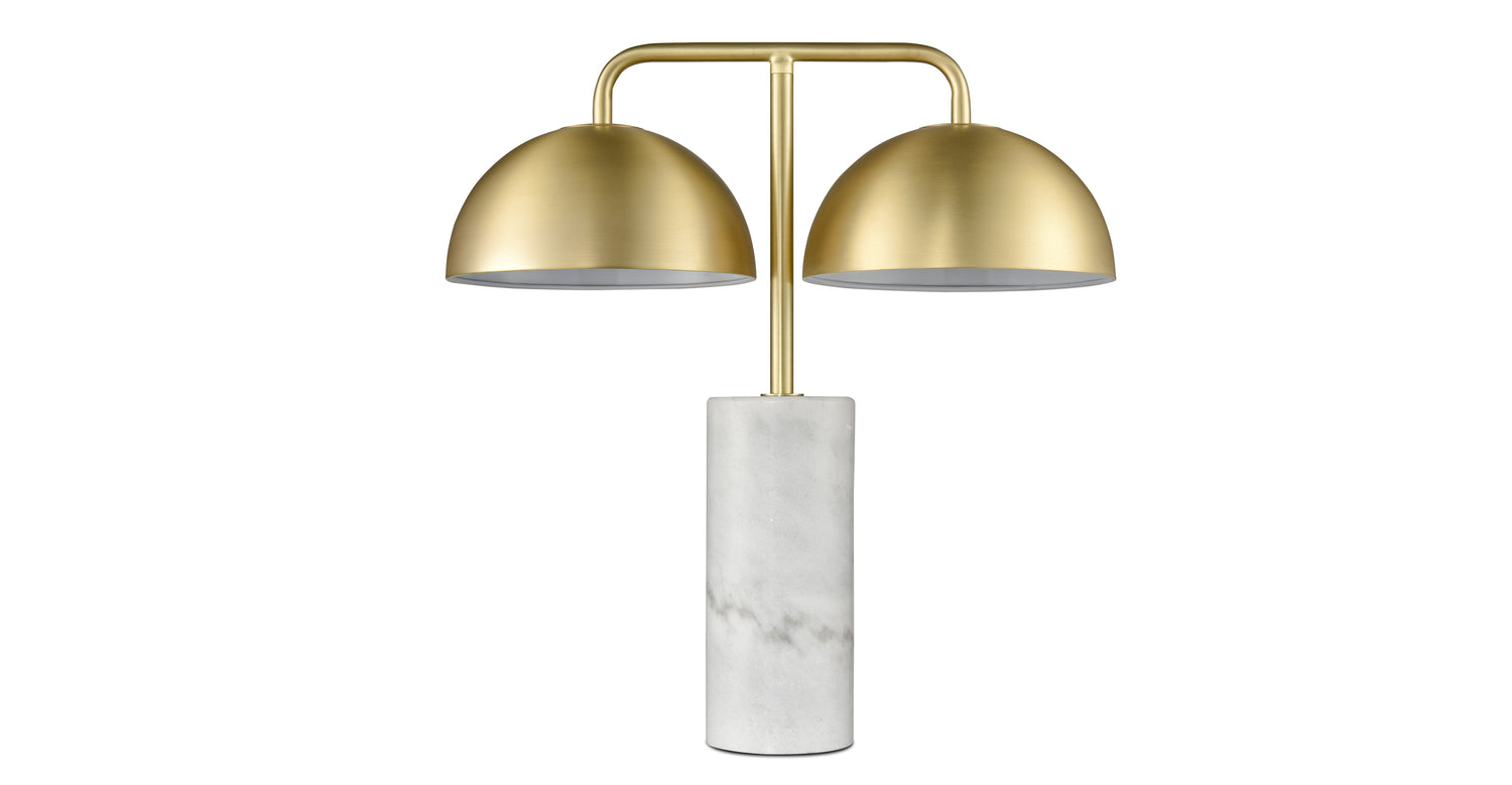 White/Brushed Brass,