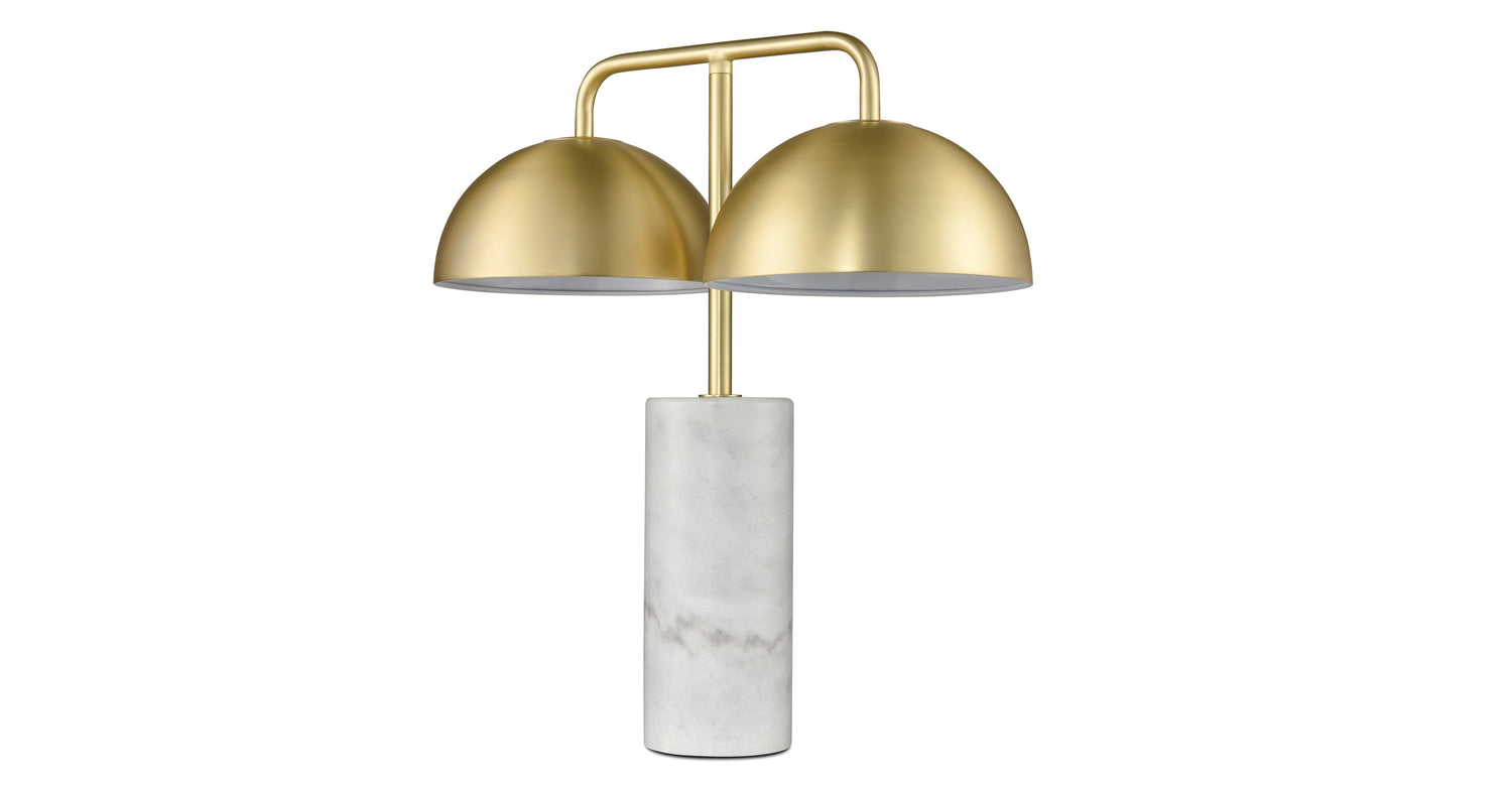 White/Brushed Brass,