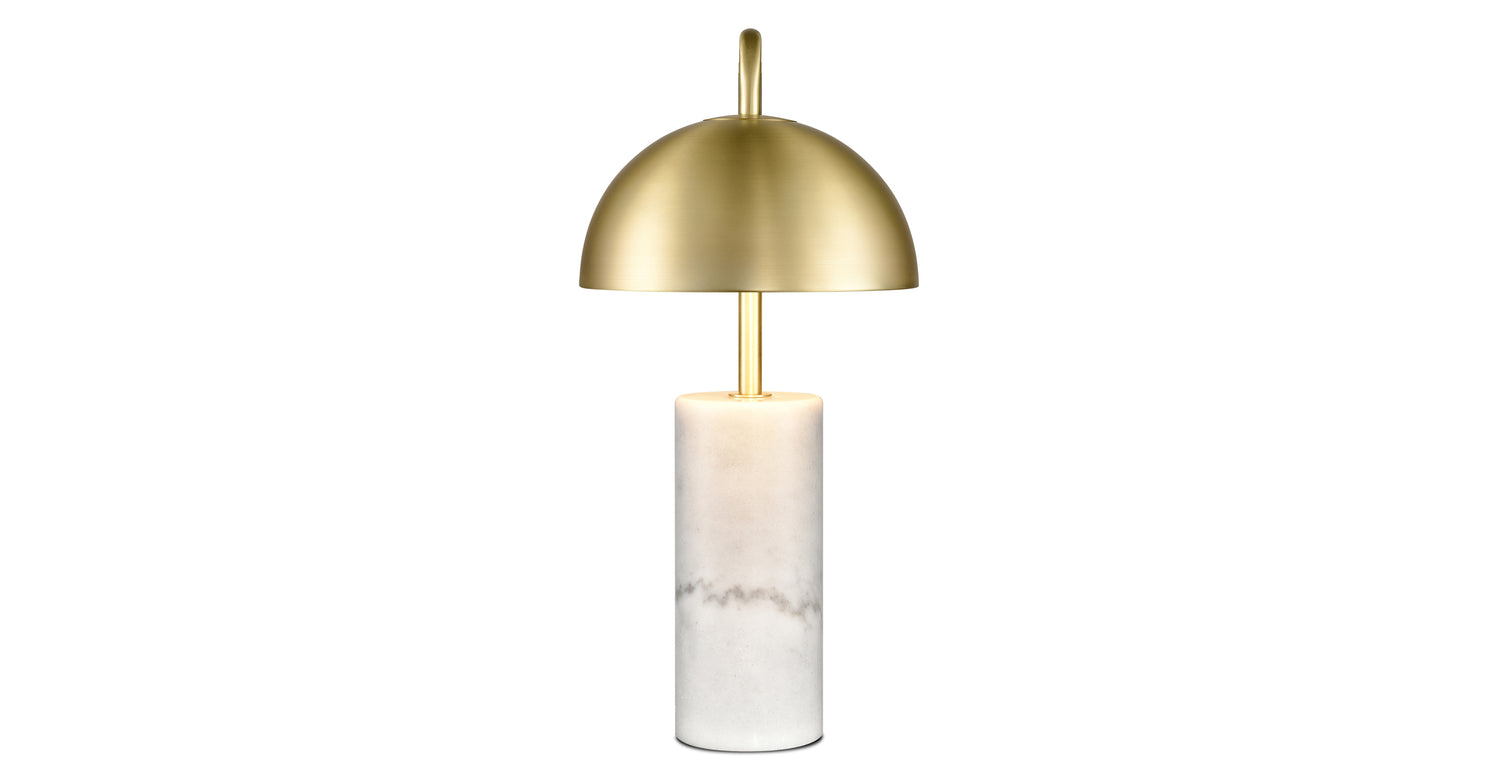 White/Brushed Brass,
