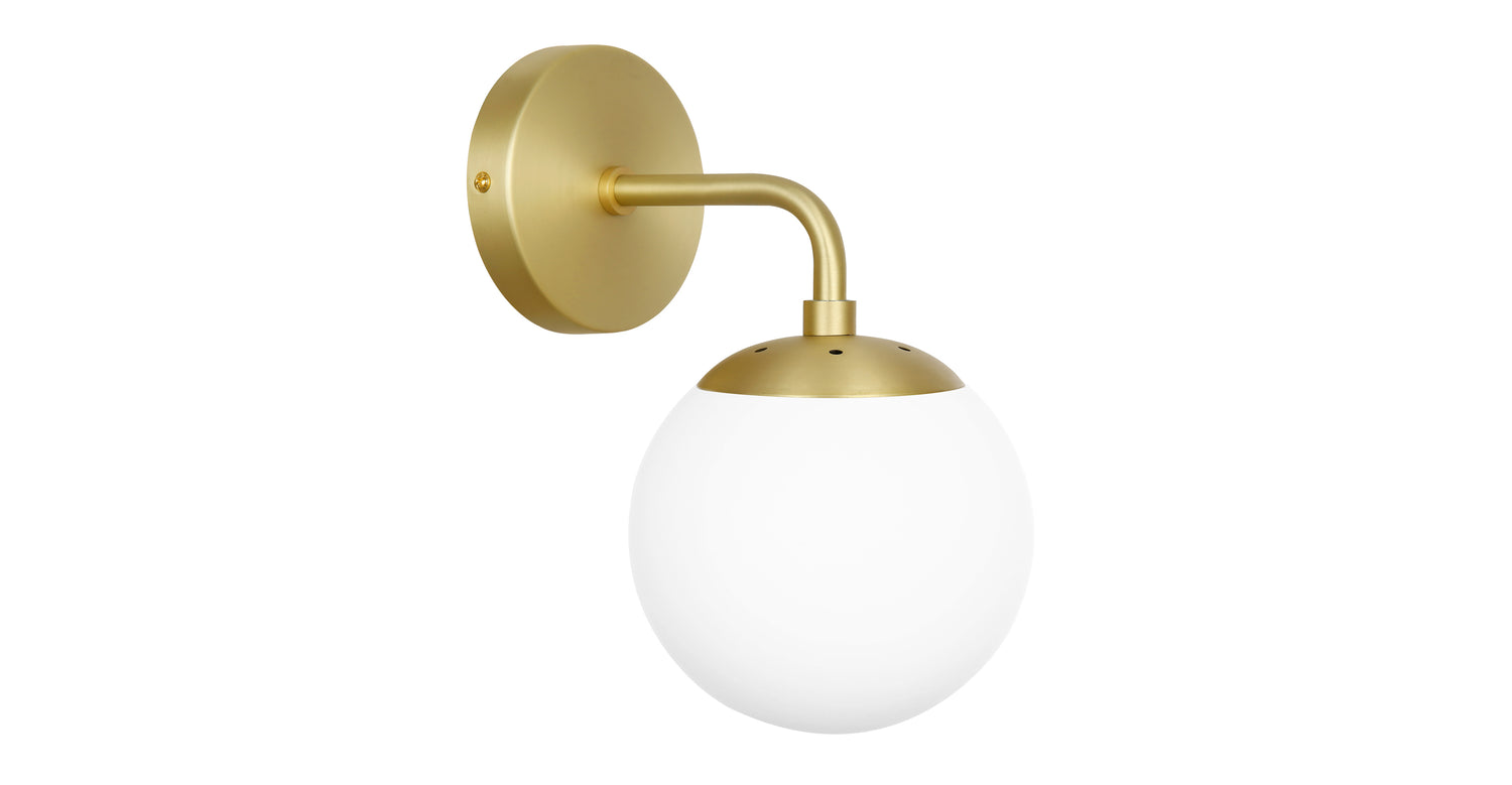 Brushed Brass/White