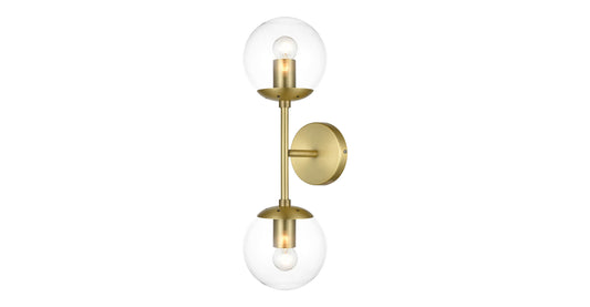 Brushed Brass/Clear