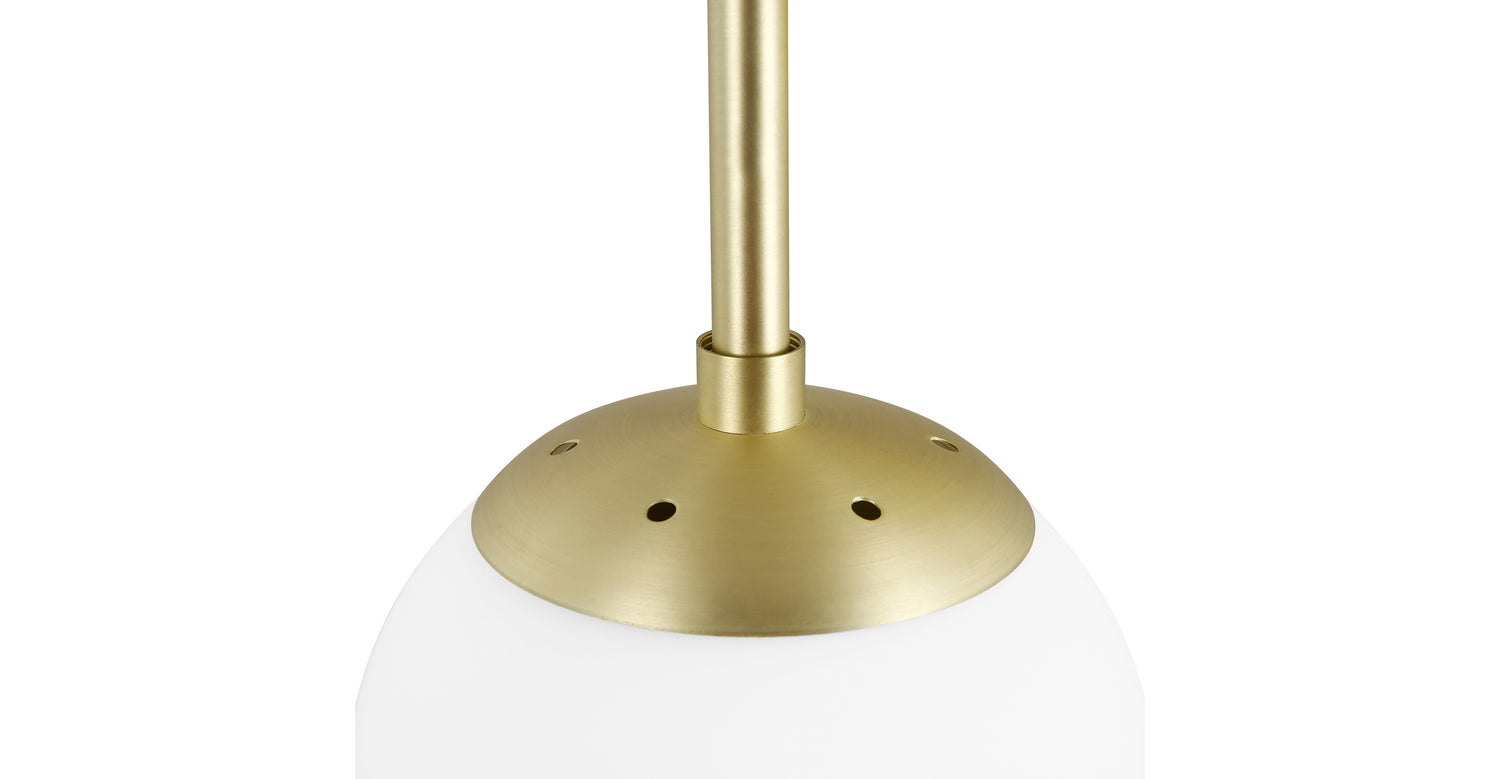 Brushed Brass/White