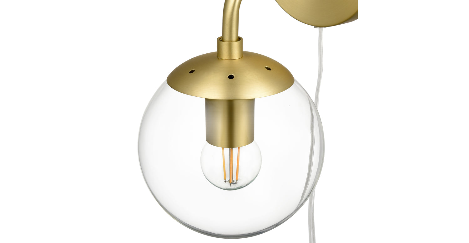 Globe plug in sconce deals