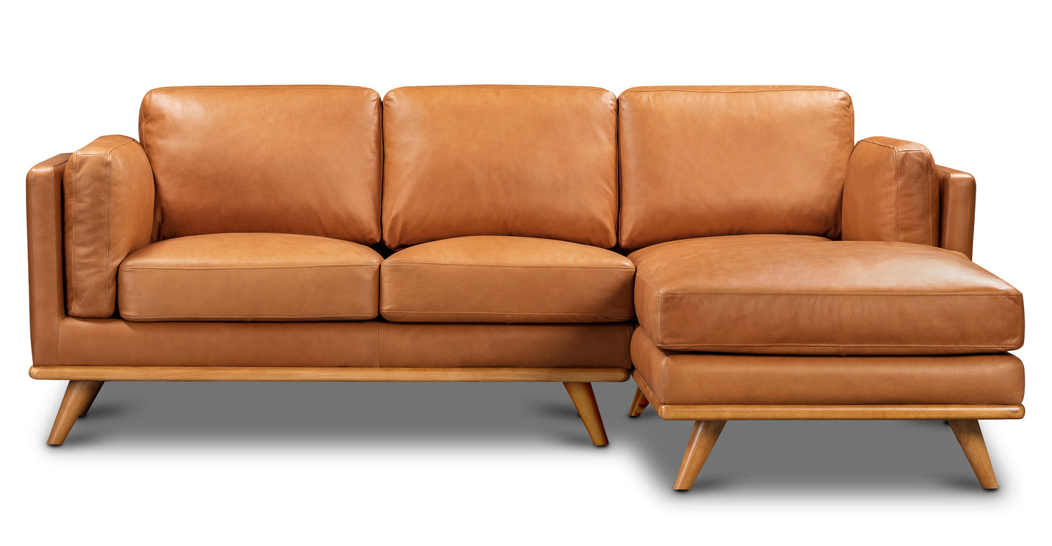Cadiz Right-facing Sectional Sofa Bourbon Tan