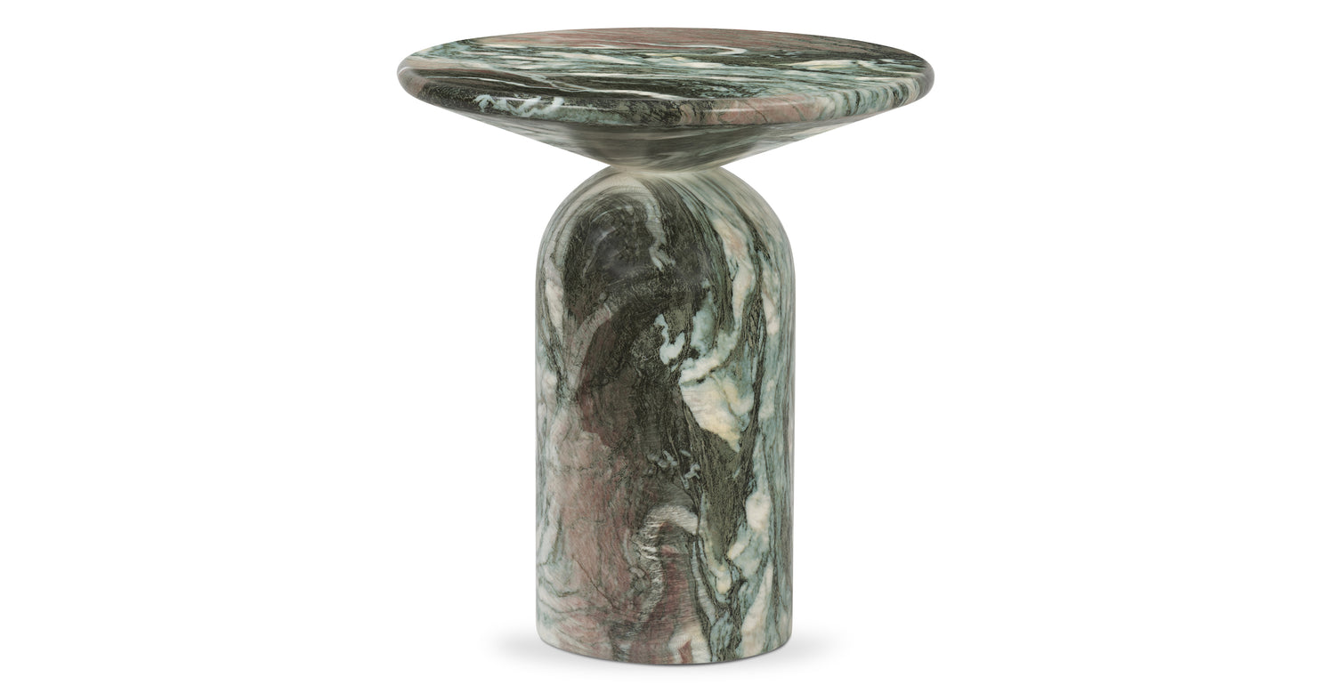Wels End Table Green Marble