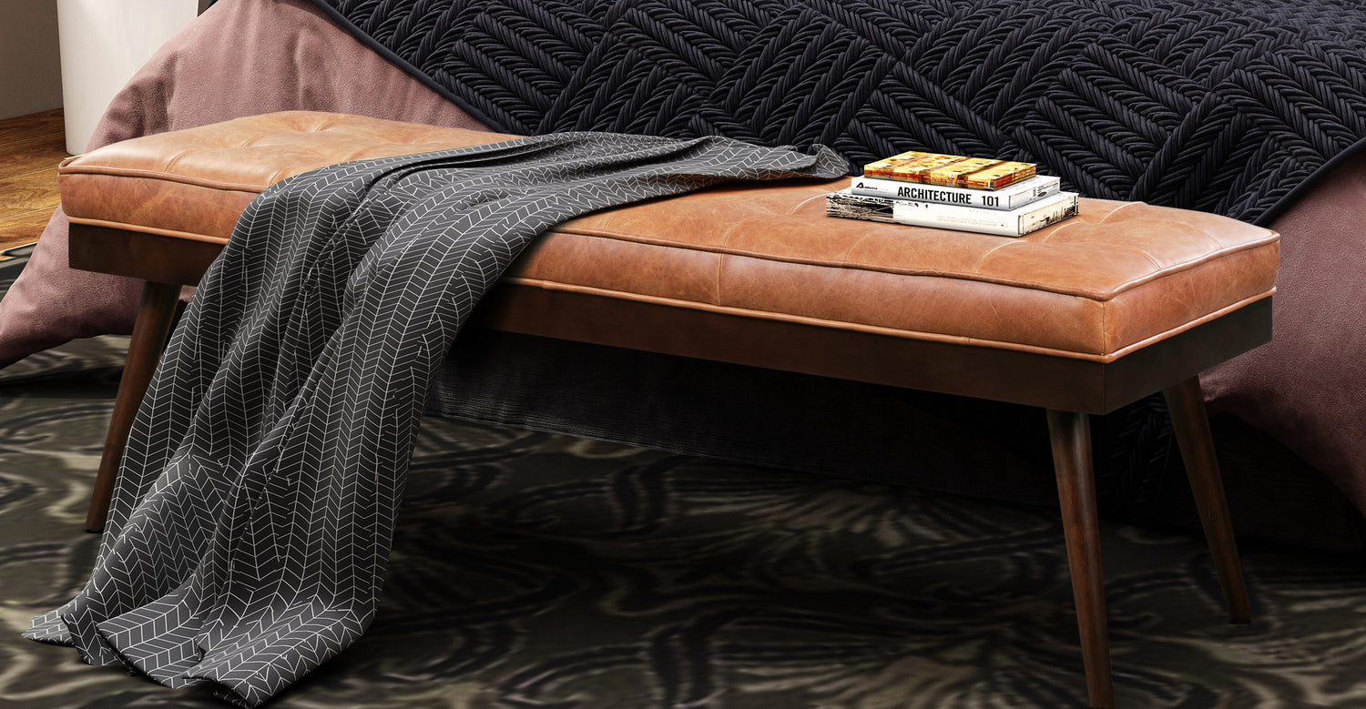 Poly and bark shop luca leather bench