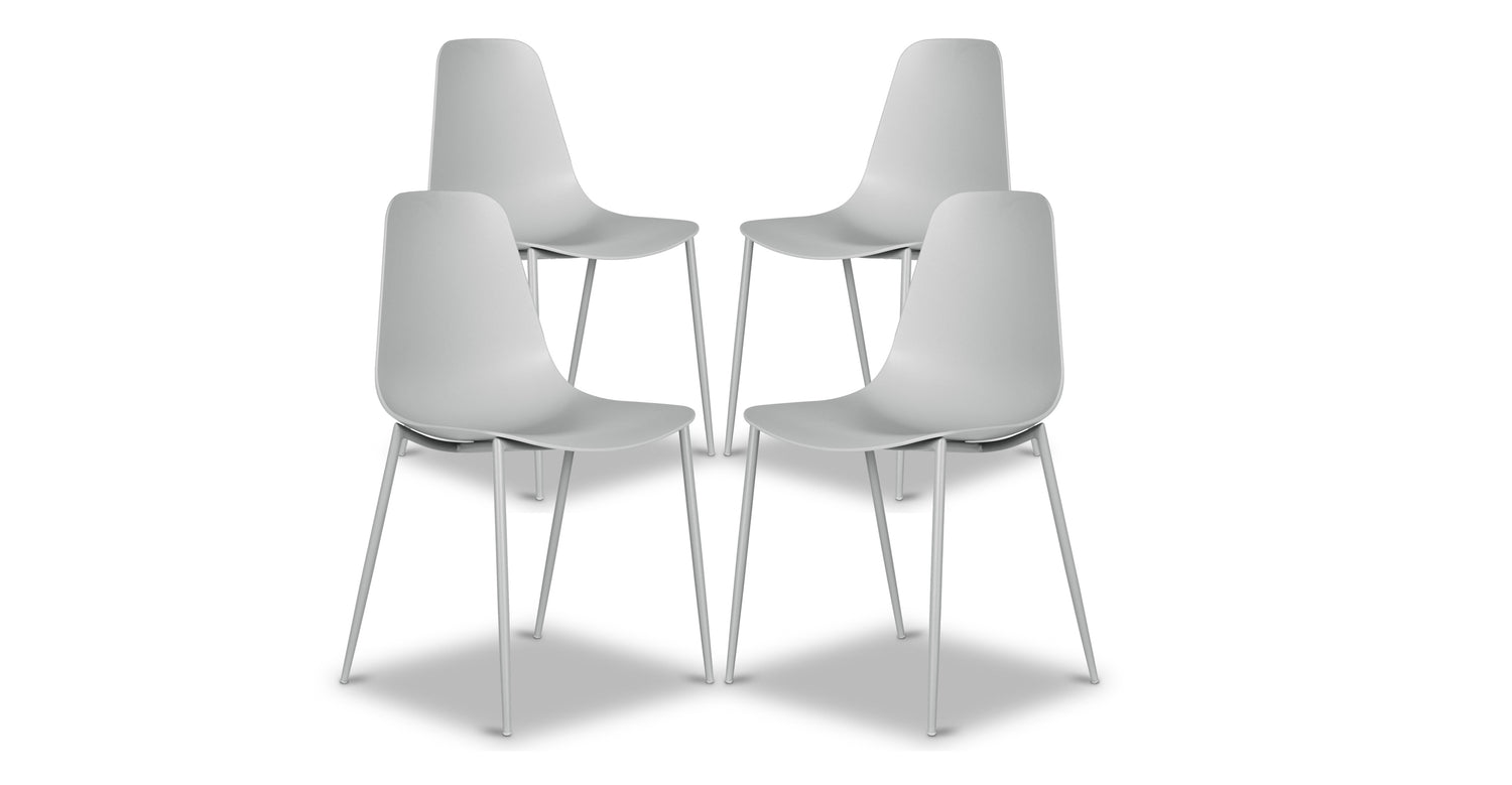 Isla Dining Chair Feather Grey/Set of 4