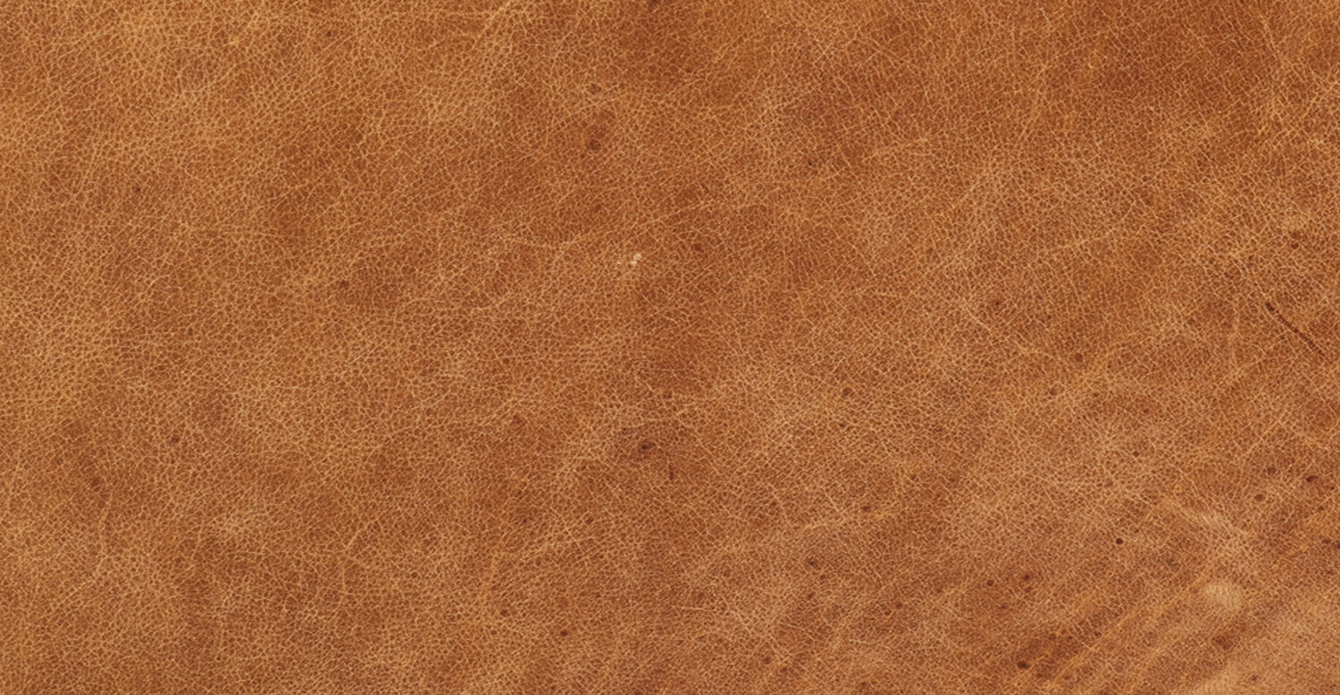 Denver Leather Ottoman Cognac Tan