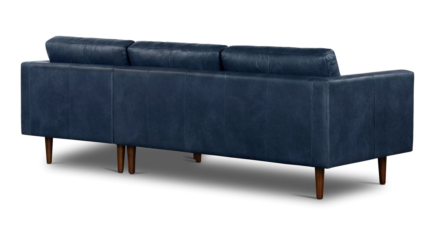 Napa Right-Facing Sectional Sofa Midnight Blue
