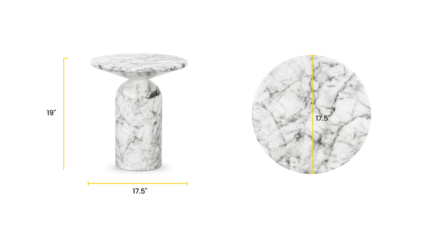 White Marble, dimensions