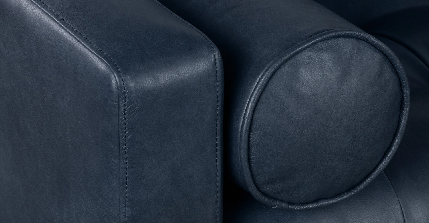 Napa Right-Facing Sectional Sofa Midnight Blue