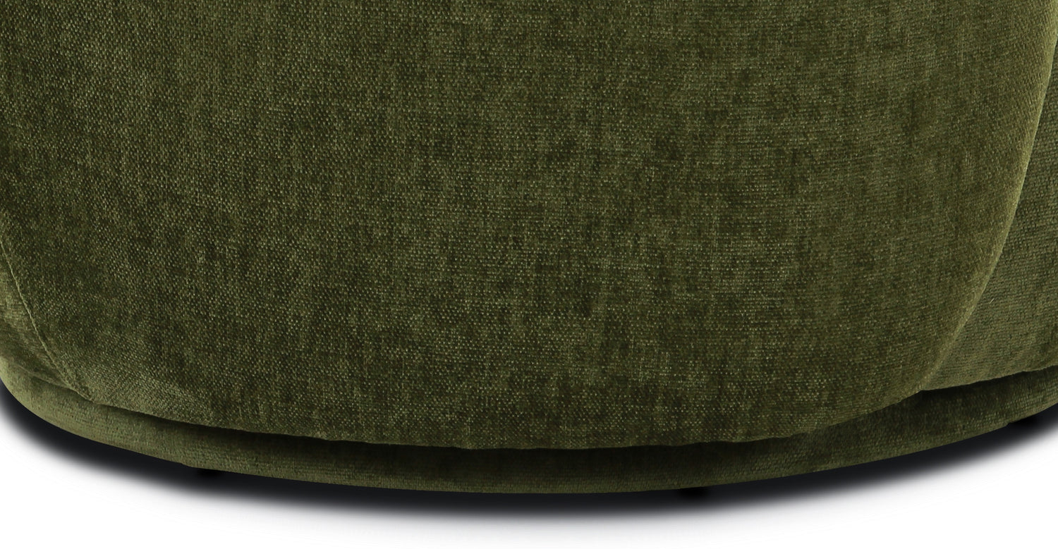 Poole Swivel Lounge Chair Distressed Green Velvet